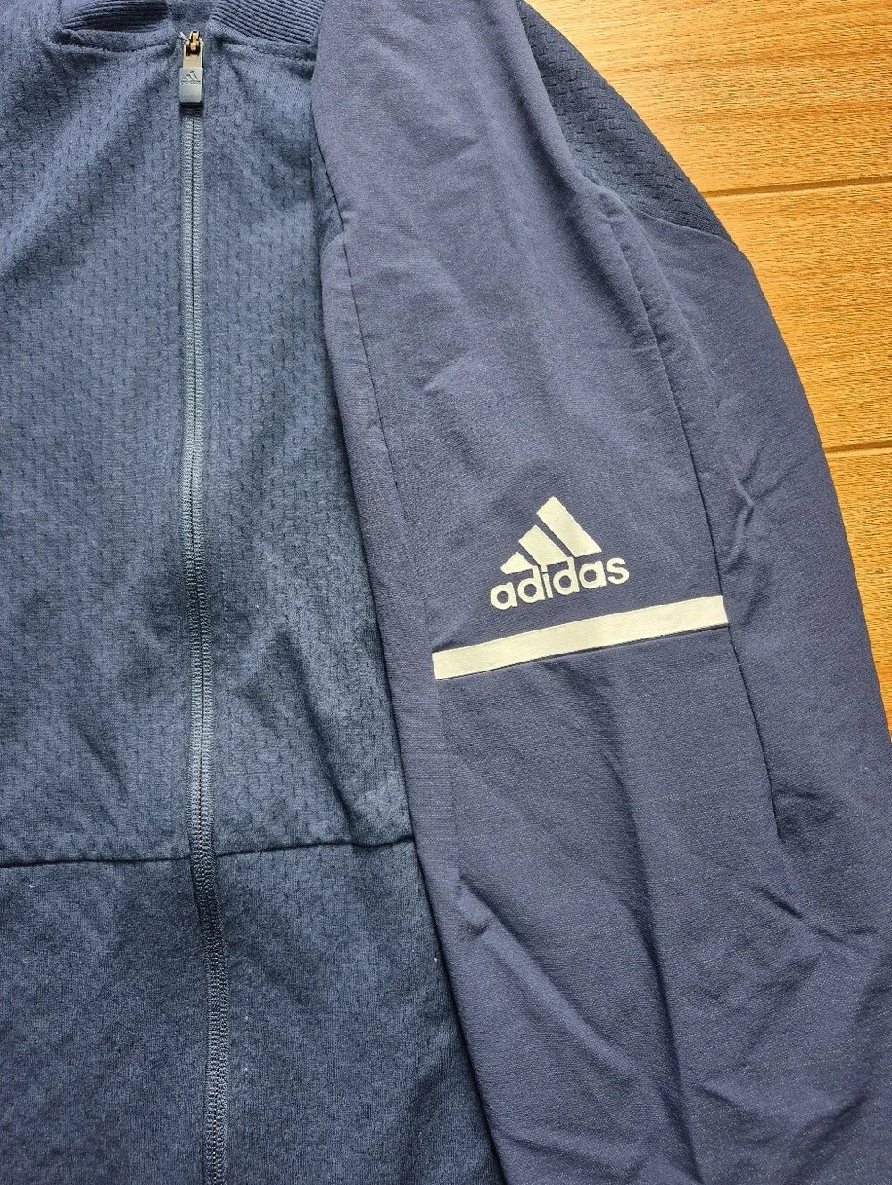 Adidas Men's Team Squad Bomber Jacket - Navy Blue - Size 2XL